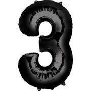 34in Black Number Balloon (3)
